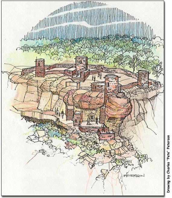 What Woods Canyon Pueblo may have looked like