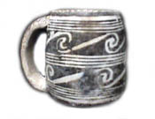 Painted mug made during the A.D. 1200s.