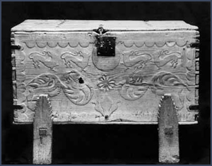 Spanish chest. Courtesy Palace of the Governors Photo Archives (NMHM/DCA), 065701.