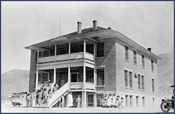 Students at mission. Courtesy Denver Public Library, Western History Collection, H. S. Poley, P-1421.