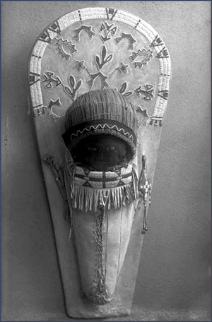 Beaded cradleboard. Courtesy Denver Public Library, Western History Collection, H. S. Poley, P-392.