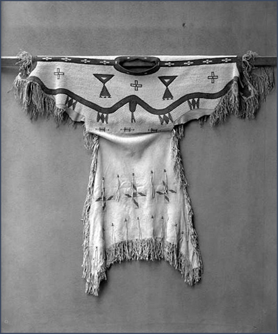 Beaded buckskin. Courtesy Denver Public Library, Western History Collection, H. S. Poley, P-563.