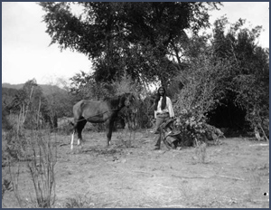 Ute camp. Courtesy Denver Public Library, Western History Collection, X-30353.