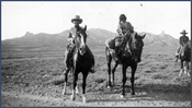Utes on horseback. Courtesy Denver Public Library, Western History Collection, X-30681.