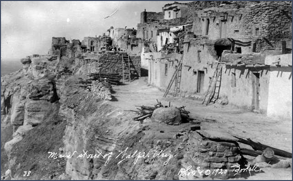 Walpi pueblo. Courtesy Denver Public Library, Western History Collection, Bortell, X-30818.