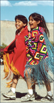 Little girls at Bear Dance. Photo by Wendy Mimiaga.