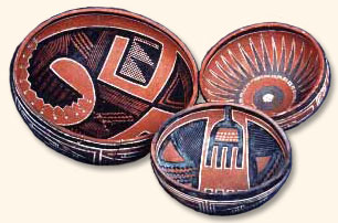 Pueblo pottery made during the Post-Migration period.