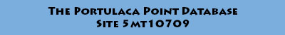 The Portulaca Point Database