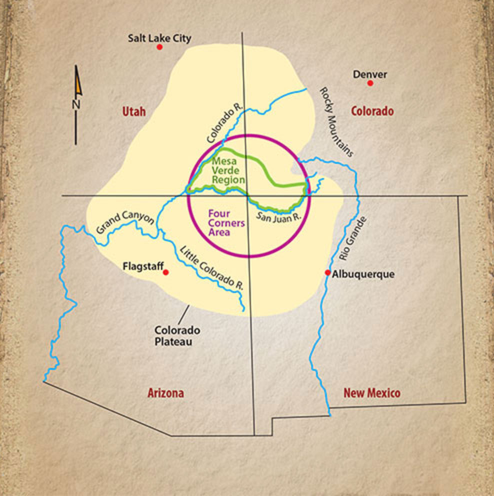 Pueblo History Map